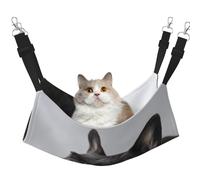 InOmak Sweet Pet Cute Black French Bulldog Puppy,Cat Hanging Hammock Soft Double Sided Hanging Bed for Small Dogs Pet,M