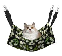 InOmak Swiss Alpine Edelweiss Floral,Cat Hanging Hammock Soft Double Sided Hanging Bed for Small Dogs Pet,M