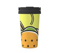 InOmak Taco Mexican Food,500ml Coffee Mug Insulated Stainless Steel Water Bottle Portable Coffee Cup