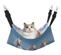 InOmak Three White Horses,Cat Hanging Hammock Soft Double Sided Hanging Bed for Small Dogs Pet,L