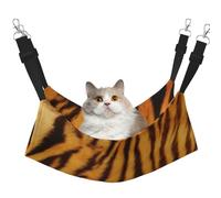 InOmak Tiger Striped Pattern,Cat Hanging Hammock Soft Double Sided Hanging Bed for Small Dogs Pet,L