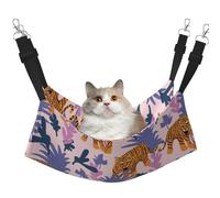 InOmak Tigers In The Jungle,Cat Hanging Hammock Soft Double Sided Hanging Bed for Small Dogs Pet,M