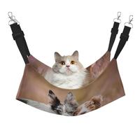 InOmak Two Australian Shepherd Border Collie,Cat Hanging Hammock Soft Double Sided Hanging Bed for Small Dogs Pet,L
