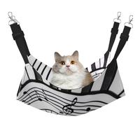 InOmak Watercolor Abstract Piano Keys,Cat Hanging Hammock Soft Double Sided Hanging Bed for Small Dogs Pet,M