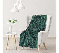 InOmak Watercolor Tropical Jungle,Soft Blanket Warm Anti-Pilling Flannel Plush Throw Blanket 76 X 102 cm