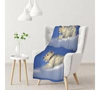 InOmak Westie Winter West Highland White Terrier Dogs,Soft Blanket Warm Anti-Pilling Flannel Plush Throw Blanket 76 X 102 cm