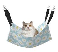 InOmak White Daisy Flower,Cat Hanging Hammock Soft Double Sided Hanging Bed for Small Dogs Pet,L