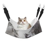 InOmak White Horses,Cat Hanging Hammock Soft Double Sided Hanging Bed for Small Dogs Pet,M