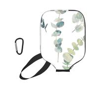 InOmak White Natural Greenery Twig Printed, Sport Pickleball Paddle Cover, Pickleball Paddle Case Fits Most Standard Paddle Shapes and Sizes