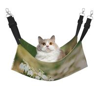 InOmak Wild Spring Snowdrop,Cat Hanging Hammock Soft Double Sided Hanging Bed for Small Dogs Pet,L