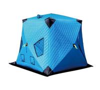 Inomhu Vinter Isolerat Tält med Separat Värmare Avtagbart och Tvättbart Sängtält i Borstat Tyg Målad Rams Av Järn Vind- och Köldtåligt Praktisk Förvaring Lämpligt för Säng Eller Golv(2x2x1.75m)