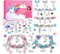 INOMO Unicorn Gifts for Girls, Jewellery Bracelet Making Kit, Stocking Fillers Kids Gifts for Teenage Girls Toys, Arts and Crafts for Kids 5 6 7 8 9 10 Age, Girl Birthday Presents