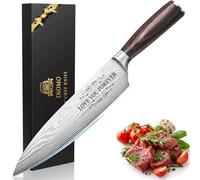 INOMO Valentines Gifts for Him, Dad Birthday Gifts Kitchen Knife, Valentines Day Gifts for Dad Chef Knife, Gifts for Men Who Have Everything, Secret Santa Christmas Gifts for Him