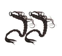 INOOMP 1 Pair Braided Ponytail Extension: Long Braided Ponytail Hair Extension For Women Girls Daily Wear - Synthetic Hairpiece For Stylish & Natural Look