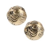 INOOMP 1 Pair Brass Hand Exercise Balls for Stress Relief and Handball Exercise Activities Vintage Charm Chinese Baoding Balls for Hand Strengthener
