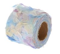INOOMP 1 Roll Floral Gauze Webbing Ribbon Delicate Polyester Silk Wear Resistant Tear Resistant Craft Making Birthday Gift for Friends Who Enjoy DIY