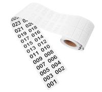 INOOMP 1 Roll Number Stickers Digital Label Sticker 3.5 X 2.0 Inch Heat Adhesive Simple Design Efficient Easy to Paste and Remove Warehouse Use for Goods and Warehouse Machines