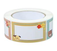 INOOMP 1 Roll Self-Adhesive Category Tags Name Tag Sticker with Wear-Resistant Material and No Glue Left Design for Daily Home and Storage Life Suitable for Kindergarten Babies