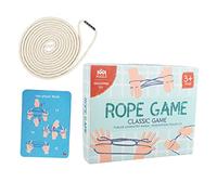 INOOMP 1 Set Cradle String Game Interactive Finger Rope for Cooperative Games for Parties Outdoor Fun Brain Development Activities
