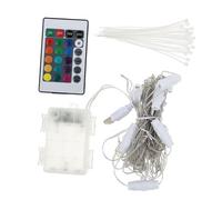 INOOMP 1 Set LED Umbrella Light String Decorative Light String for Garden Patio Outdoor Parties No Battery Required RGB Color Changing Atmosphere Lighting