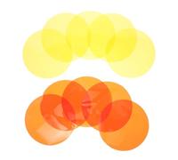 INOOMP 10 Pcs Color-changing Lighting Gel Film Sheets for Lamps, Warm Light Diffuser Overlays 10cm, Self-adhesive Tint Films for Home Ambience and DIY Light Correction