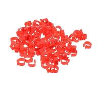 INOOMP 100 Pcs Poultry Foot Rings Clip-on Identification Leg Bands Buckle Marking Rings for Chickens Ducks Geese Household Use Numbered 1-100