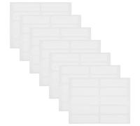 INOOMP 100 Pcs Writable Fabric Clothing Labels Iron on Name Patches White Easy to Write on Permanent Laundry Pen for Labeling Clothes Suitable for School and Daycare