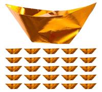 INOOMP 100pcs Chinese DIY Ingot Paper Ancestor Tribute Ingot Golden Practical Easy to Fold Handmade Worship for Ching Ming Festival Ancestor Blessing Supplies