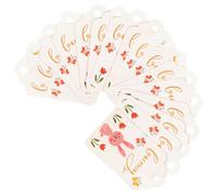 INOOMP 100pcs Easter Hanging Tags with Pre-Punched Hole, Multi-Purpose Assorted Colour Card Paper Tags for Parties and Clothing, Creative Rabbit Design Paper Labels for Wrapping