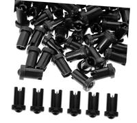 INOOMP 100Pcs Eyelash Glue Bottle Pins Anti-blocking Needles Replacement Nozzle Tips Plastic Tools for Eyelash Extension Bottles Convenient and Practical Accessories