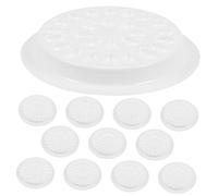 INOOMP 100pcs Eyelash Glue Holder Eyelash Glue Container White Pvc
