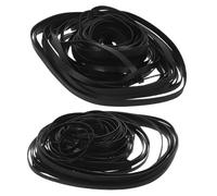 INOOMP 100pcs Flat Rubber Drive Belts Mixed Lengths for Cassette Tape Recorders Vcr Dvd Player Turntable Replacement with Noise Reduction and Easy Installation