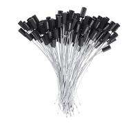 INOOMP 100pcs Metal Cable Shipping Seals Tamper Evident Steel Wire Tags Self-Locking Security Seals for Truck Trailers Oil Tanks Black Weather-Resistant