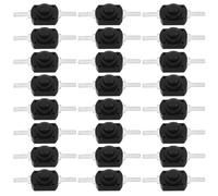 INOOMP 100pcs Micro Push Button Light Switch Latching Function for LED Flashlight Power Replacement, Plastic and Metal Material, for DIY Electronic Accessories and Flashlight Switch