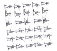INOOMP 100pcs Miniature Soldier Figures Set Tiny Army Models for DIY Projects Sand Table Decor Collectibles Figurines for Home Office Garden