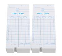 INOOMP 100pcs Paper Time Cards for Employee Time Tracking with Printing and Versatile Application, for Attendance Management and Restaurants, Compatible with Clocking in Machines