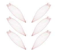 INOOMP 100pcs Reusable Red Drawstring Mesh Produce Bags 13.8 Inch Elastic Vegetable Net for Watermelon, Onion, Cucumber Storage and Fruit Protection, Portable Harvest Packaging