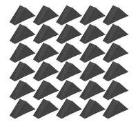 INOOMP 100pcs Right Angle Triangle Corner Cushion Guard, 1.89x1.89x0.71 Inch Plastic Edge Protector for Glass Mirror Tile Metal Wood Picture Frame Shipping Moving Protection