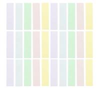 INOOMP 100pcs Self-Adhesive Index Tabs for Note Colorful Reading Strips Easy to Write Paper Stickers Assorted Color Page Markers for Students and Office Staff