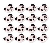 INOOMP 100pcs Sewing Fasteners Decorative Panda Sewing Buttons Cartoon Wooden Creative Vivid Unique Easy to Sew for DIY Projects