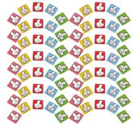 INOOMP 100pcs Small Thumb Magnetic Incentive Stickers Multipurpose Refrigerator Magnets for Teaching Office Use with Blue, Yellow, Green, Pink, and Red Colors