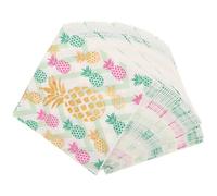 INOOMP 100pcs Tropical Hawaiian Paper Napkins with Pineapple Print, Lightweight and Gentle the Touch Disposable Dinner Napkins for Home Decor and Serving Snacks at Parties