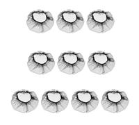 INOOMP 10pcs Adjustable Black Wig Mesh Caps Hair Nets Comfortable Nylon Net Breathable Hairnet Wig Caps for Hairdressing and Daily Use