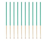 INOOMP 10pcs Bamboo Ear Spoons with Non-Slip Silicone Handle, Earwax Removal Tools for Gentle Cleaning, Green Earwax Cleaning Sticks Suitable for Home and Travel Ear Care