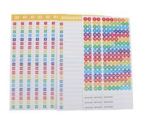 INOOMP 10pcs Breaker Panel Labels with 7 Colored Directory and 3 Numbered Electrical Panel Stickers for Load Center Identification and Circuit Breaker Marking in Industrial Use
