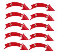 INOOMP 10pcs Cycling Night Accessories Wheel Reflectors Road Bike Safety Lights Bike Warning Accessories Safety Lights Cycling Reflectors Bicycle Red