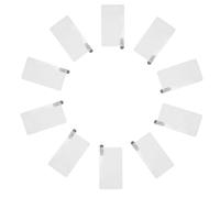 INOOMP 10pcs Electrostatic Film for Car Security Camera Dashcam Mounting, Pet Material Static Cling Stickers with No Residue and Easy Install, Suitable for Vehicle Windshield Protection