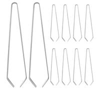 INOOMP 10pcs Fish Bone Tweezers, Fishbone Tweezers, Stainless Steel, Silver, Precision Grip, for Chicken Hair and Duck Hair, Food Preparation and Restaurants Cooking