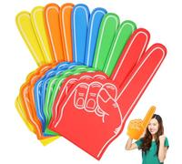 INOOMP 10pcs Giant Foam Fingers for Sports Events Comfortable Cheer Prop Vibrant Colors for Football Basketball and More Attention-grabbing for Party Favors and Cheering