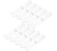 INOOMP 10pcs Hexagonal Pen Box Empty Pen Case Storage Acrylic Display Holder for Desktop Office